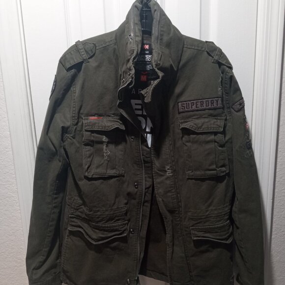 Superdry International Rip & Repair Military Jacket.size M - Picture 8 of 12